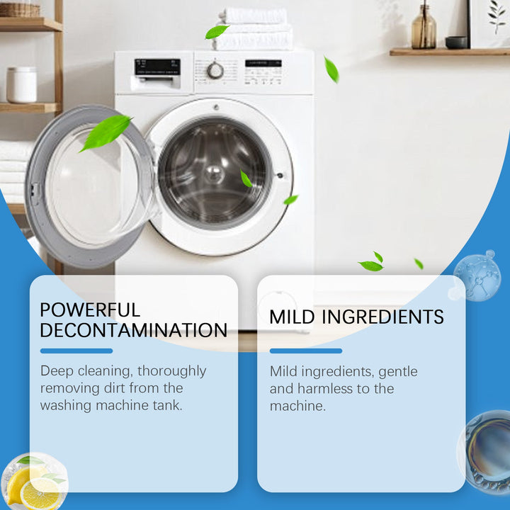 Washing Machine Cleaner Powder - Removes Odors & Mold
