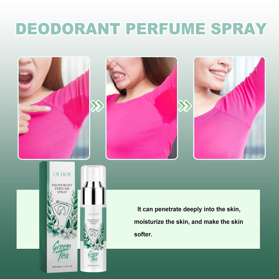 Deodorant Perfume Spray with Green Tea – Softens Skin