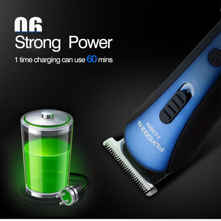 Rechargeable Hair Clipper — 4 Guide Combs, Universal Voltage