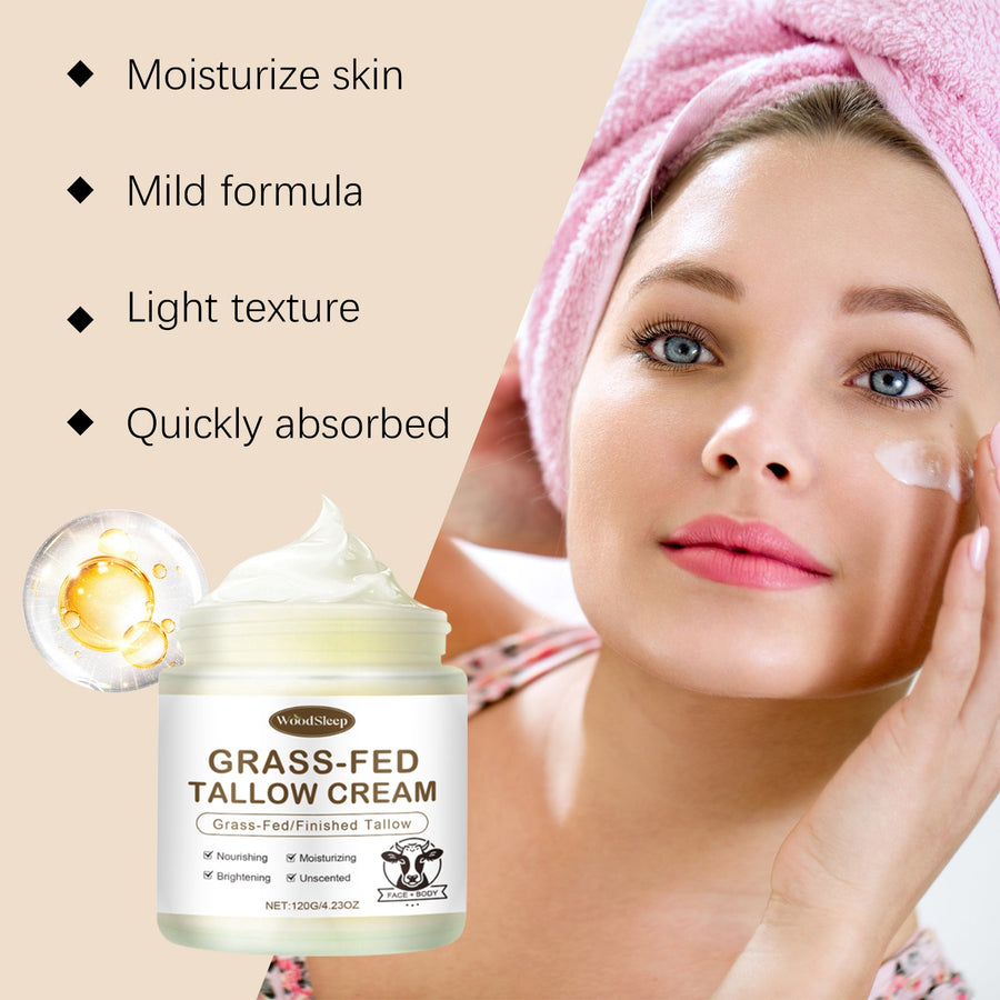 Tallow Moisturizing Cream for Dry, Dull Skin Glow