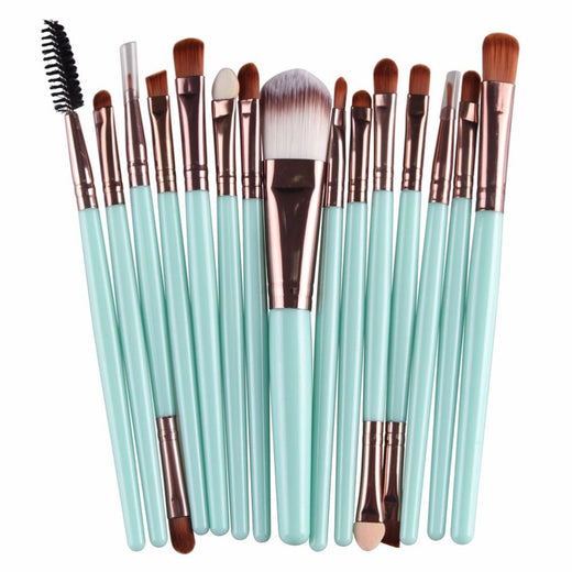 15-Piece Makeup Brush Set for Smooth, Precise Looks