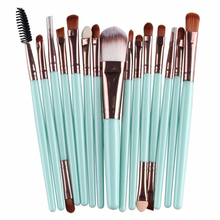15-Piece Makeup Brush Set for Smooth, Precise Looks