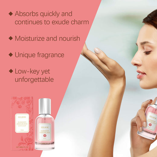 Rose Hair & Body Mist for Fresh, Memorable Floral Scent