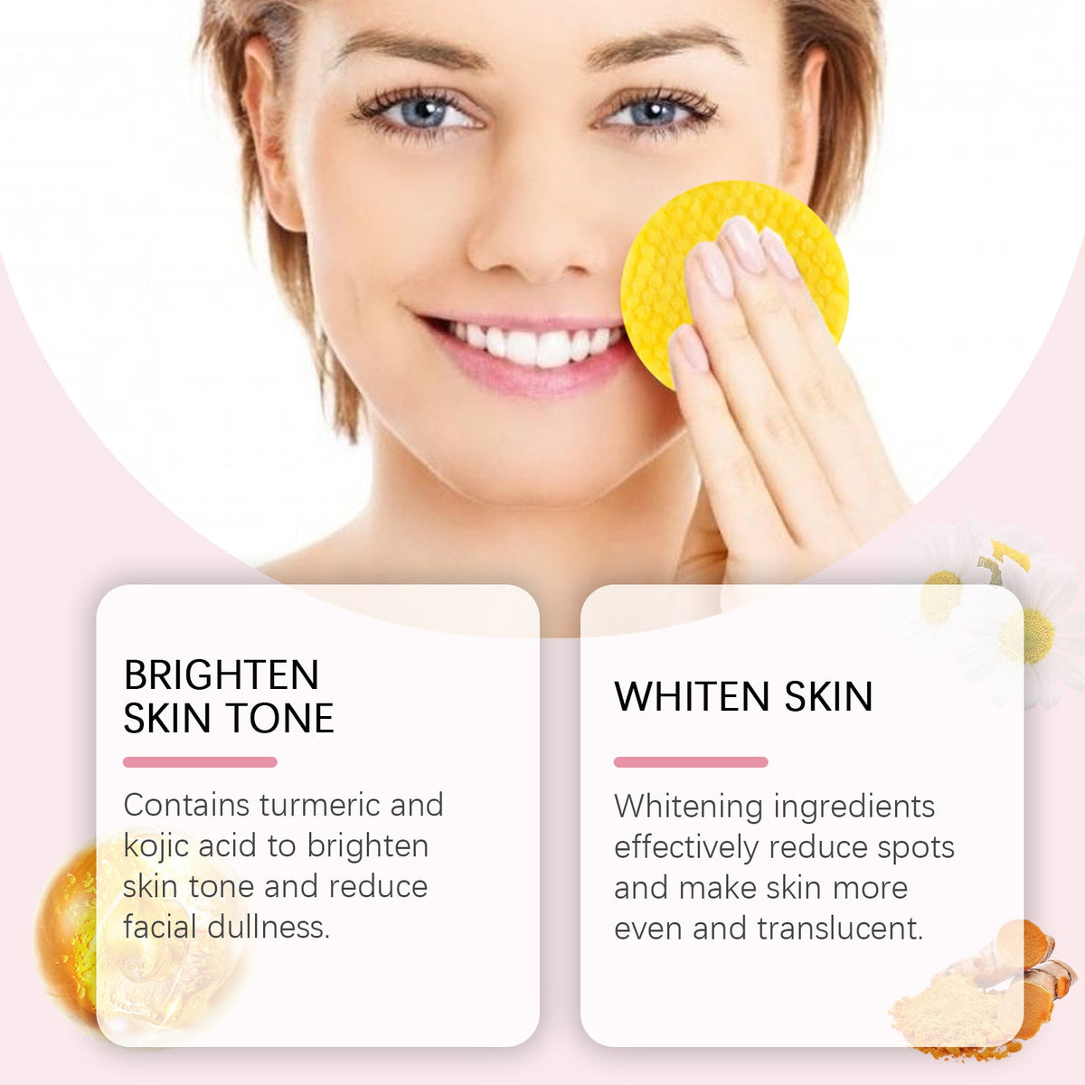 Turmeric Kojic Acid Cleansing Pads for Brighter Skin