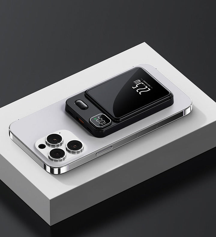 Magnetic Power Bank with Fast Charging & OLED Display