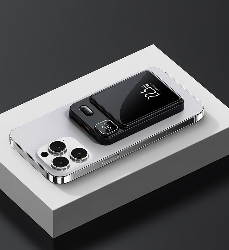 Magnetic Power Bank with Fast Charging & OLED Display