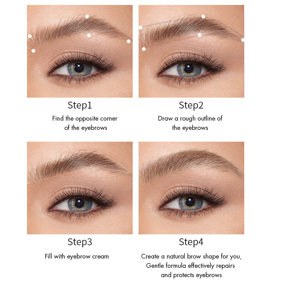 Double-Ended Eyebrow Cream Pencil for Natural Brows