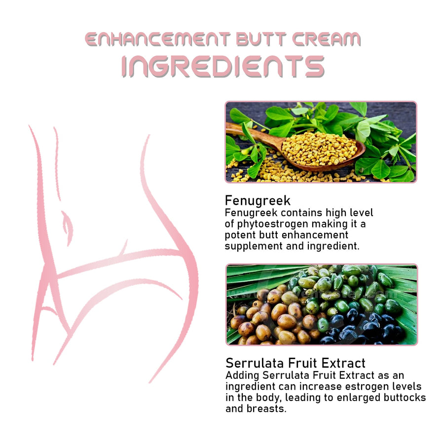 Butt Lift Cream for Fuller, Rounder Curves Naturally