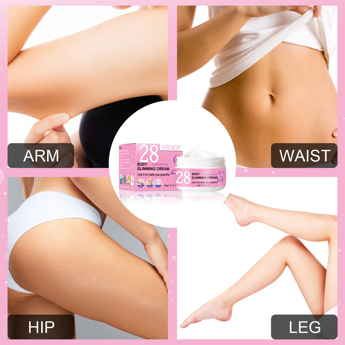Body Slimming Cream for Firmer Arms Waist Hips Legs