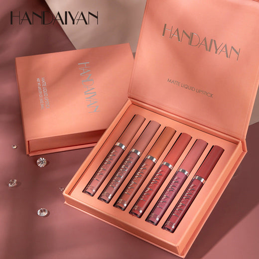 6 Matte Liquid Lipstick Shades Gift Set for Gifting