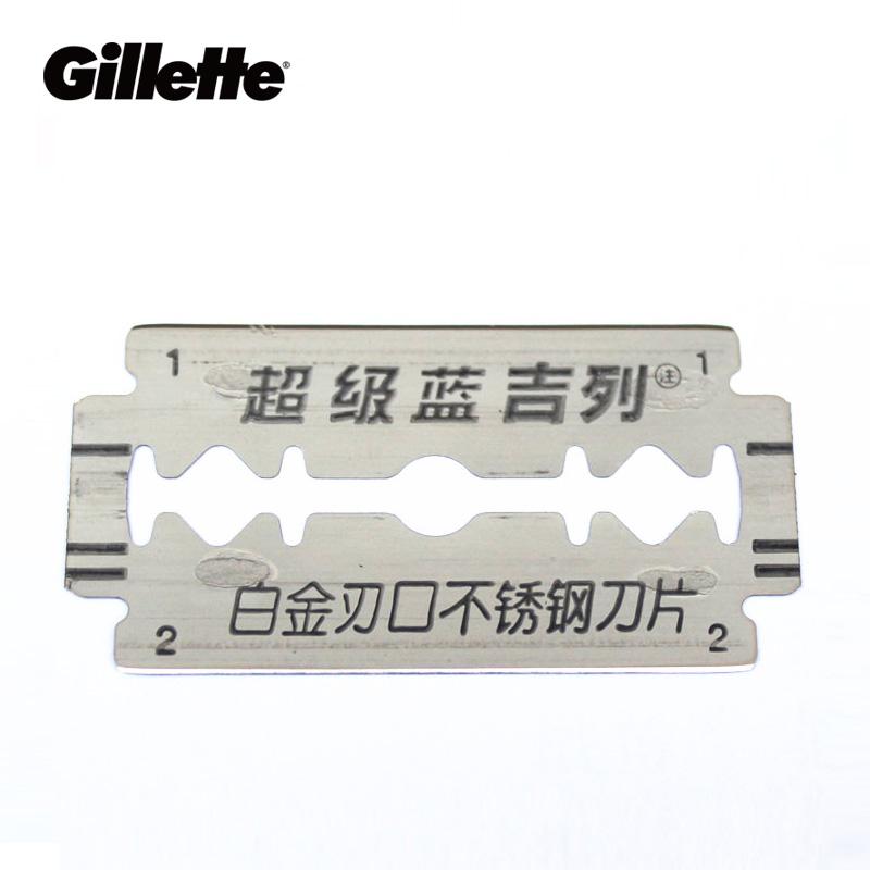 Gillette Super Blue Double Edge Razor Blades — Sharp