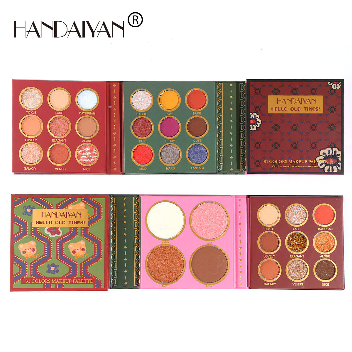 31-Color Eyeshadow Palette With Blush & Highlighter