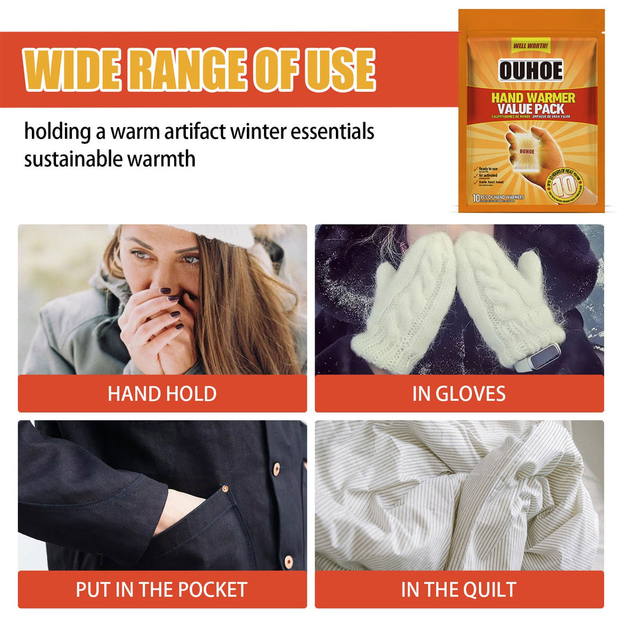 Portable Hand Warmers | Air-Activated Lasting Heat