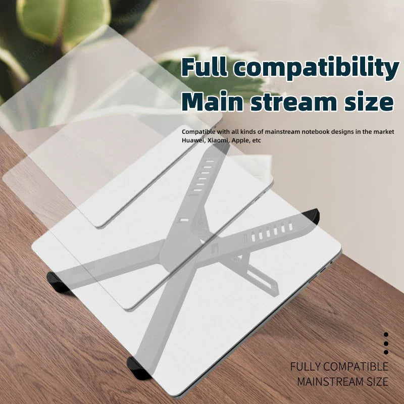 Laptop Stand — Ergonomic Height Adjustable Cooling Riser