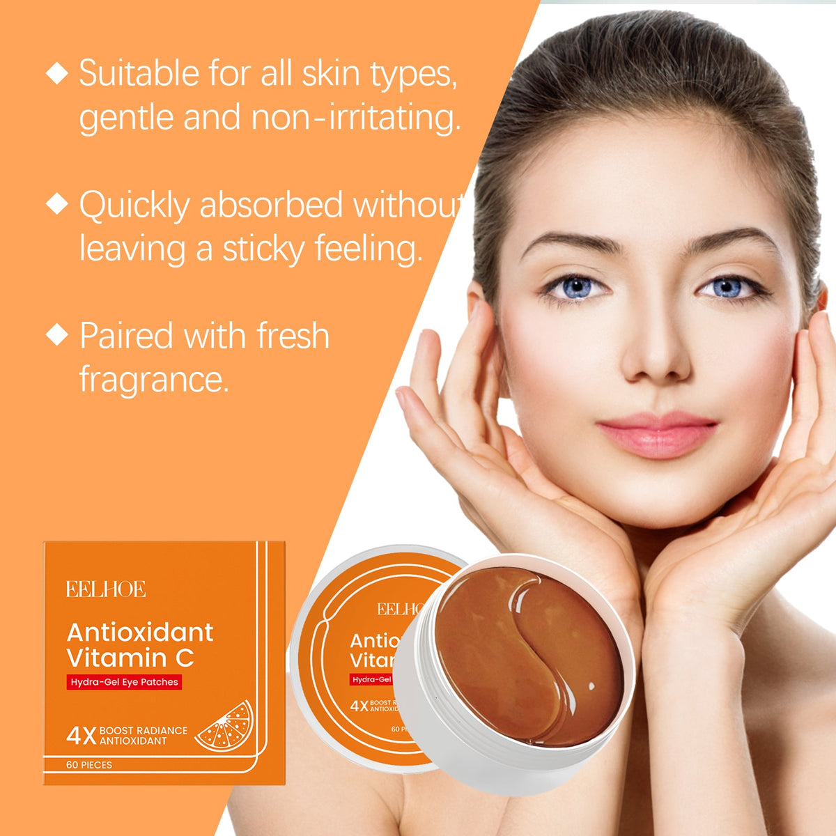 Vitamin C Under-Eye Patches for Bright, Hydrated Eyes