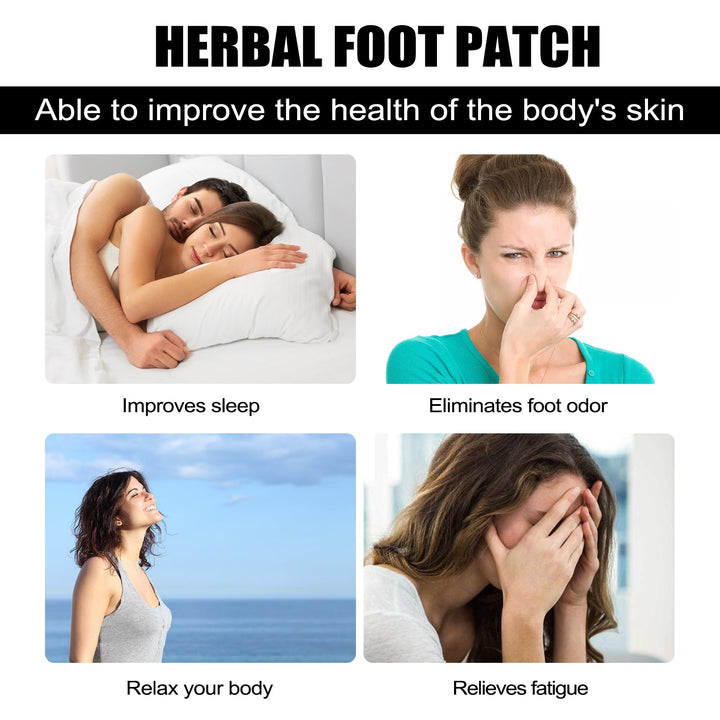 Wormwood Herbal Foot Patches for Deeper Overnight Sleep