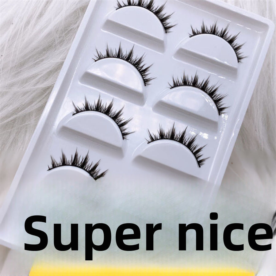 False Eyelashes for Bold, Bushy Cartoon-Style Eyes