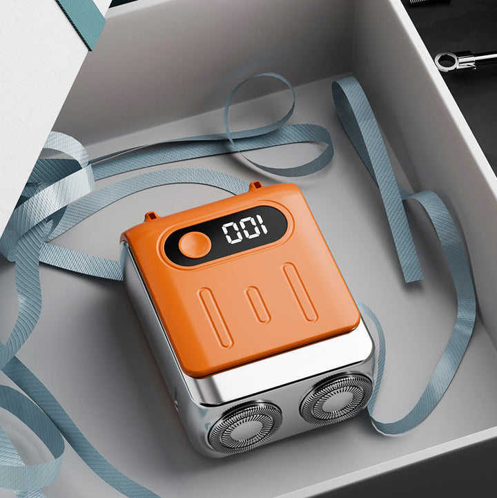 Mini Rotary Shaver for Travel — LED Display, Fast Charge