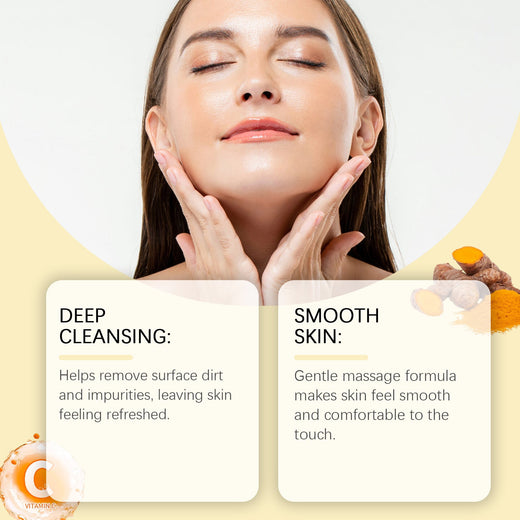 Turmeric Facial Scrub - Gentle Exfoliating Brightening Cream