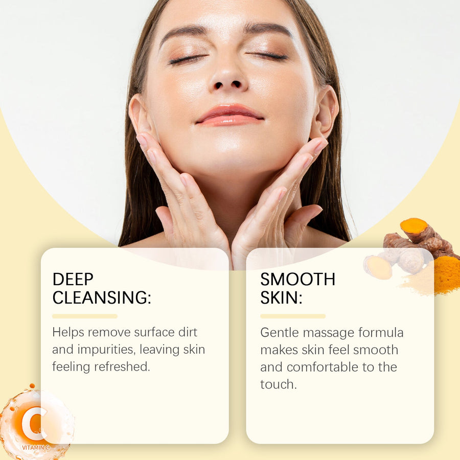 Turmeric Facial Scrub - Gentle Exfoliating Brightening Cream