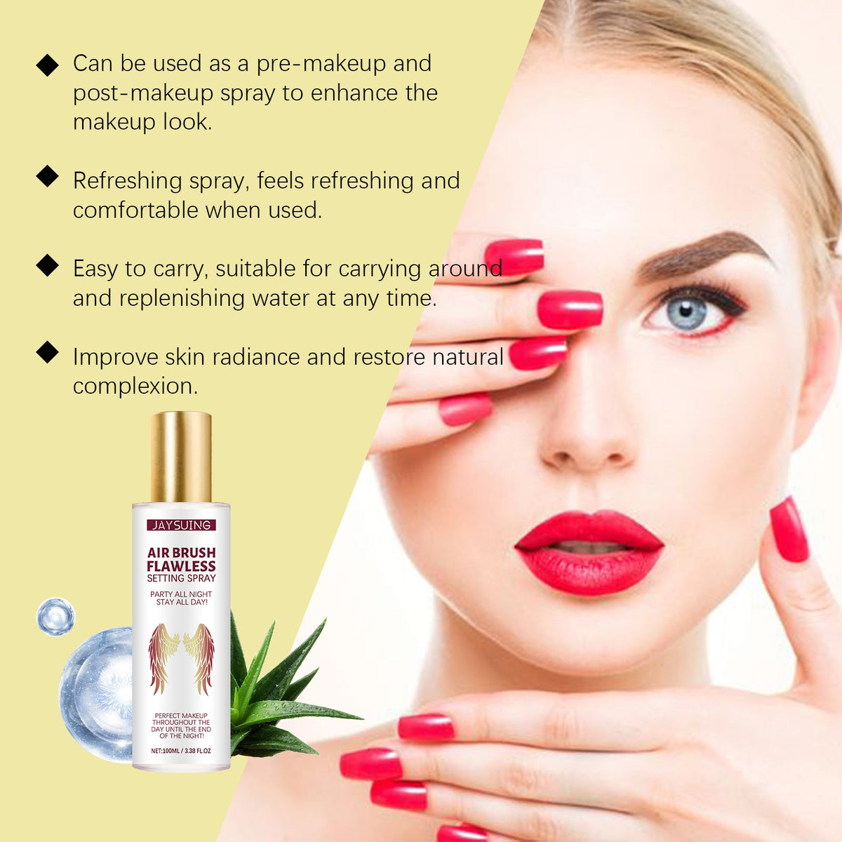 Moisturizing Setting Spray for All-Day Makeup Refresh