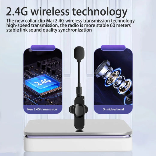 K35D Wireless Lavalier Mic – 60m Range for Teachers & Creators