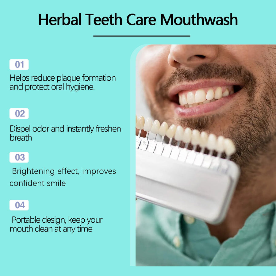 Herbal Brightening Mouthwash — Foaming 360° Care for Whiter