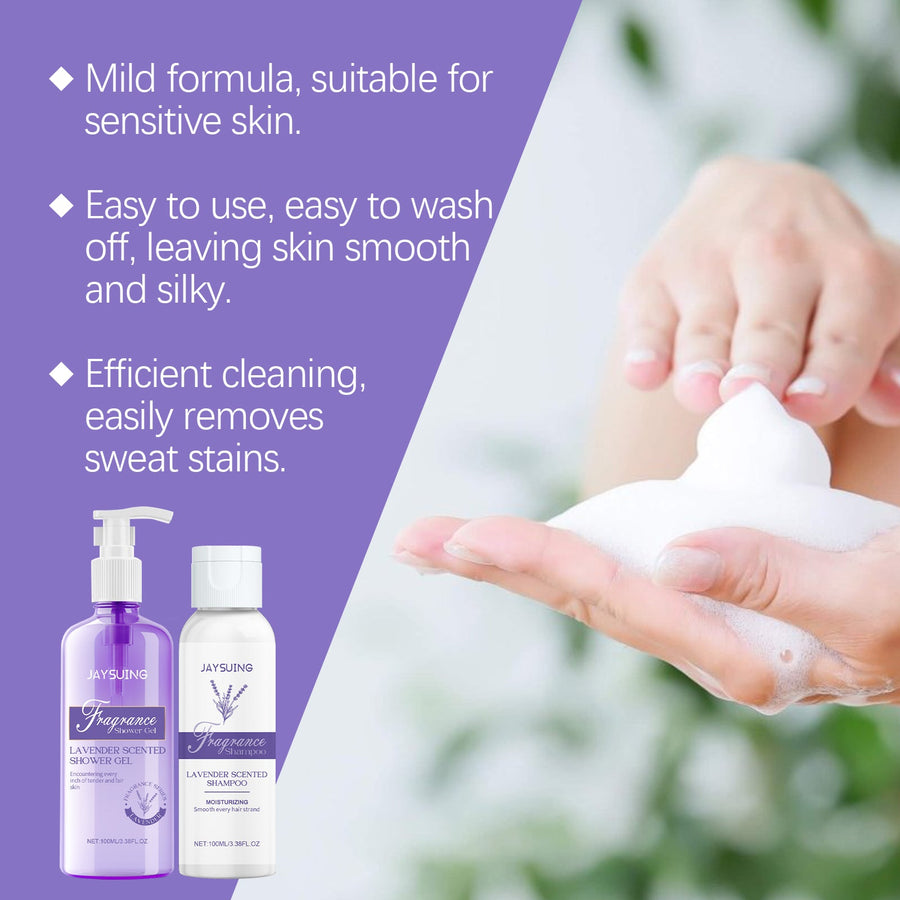 Lavender Shampoo & Shower Set — Gentle Daily Cleanse
