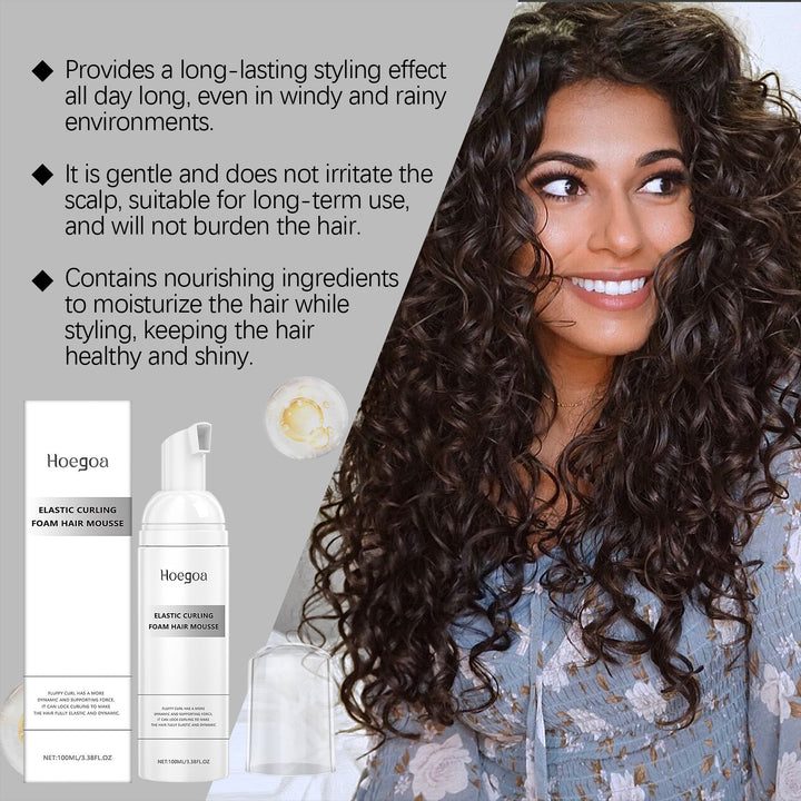 Hair Styling Mousse for Lightweight Curl Definition