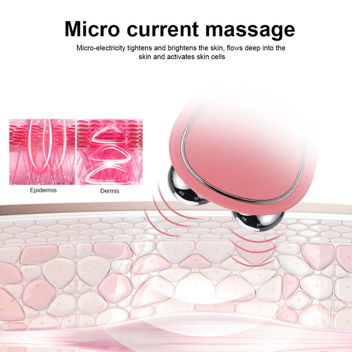 EMS Microcurrent Facial Roller — Sculpt, Lift & Firm Skin