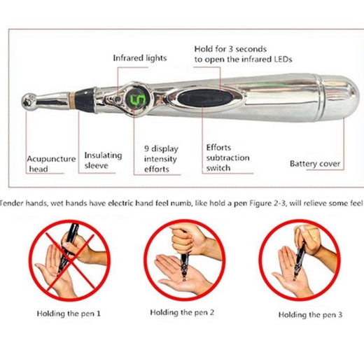 Electric Meridian Massage Pen for Targeted Facial Care
