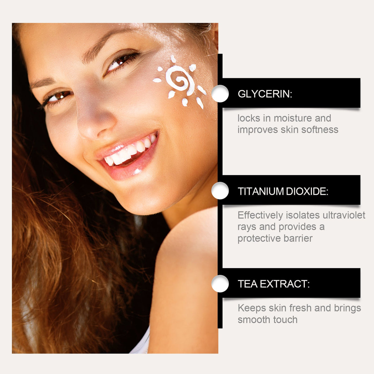 SPF 50+ Hydrating Face Cream With Glow, No White Cast