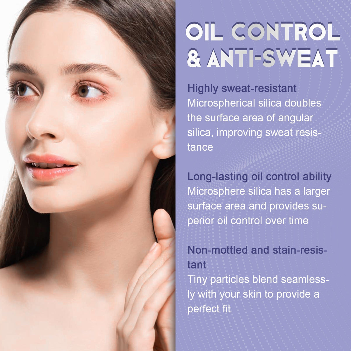 Lavender Matte Powder for Oil Control & Smooth Makeup