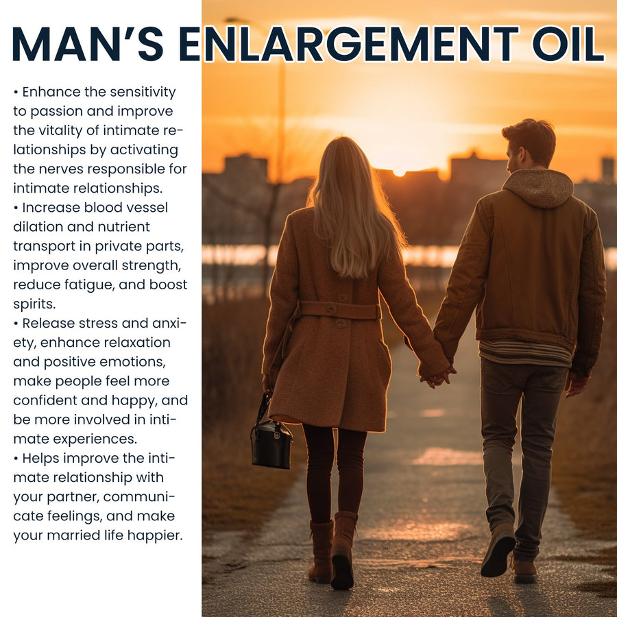 Men's Intimate Enlargement Oil — Ginseng + L‑Arginine Formula