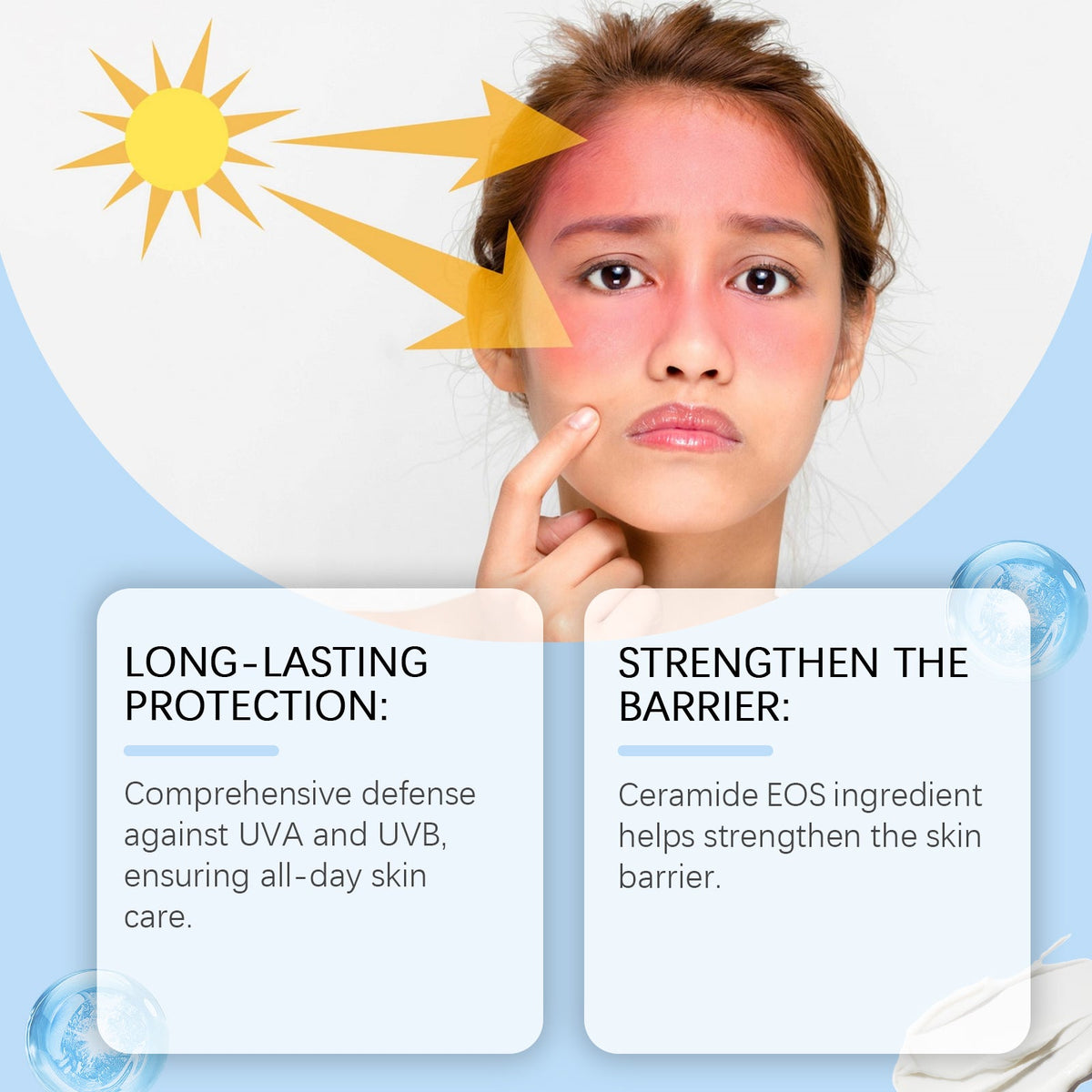 Ceramide SPF 50+ Cream — Lightweight Daily UV Barrier
