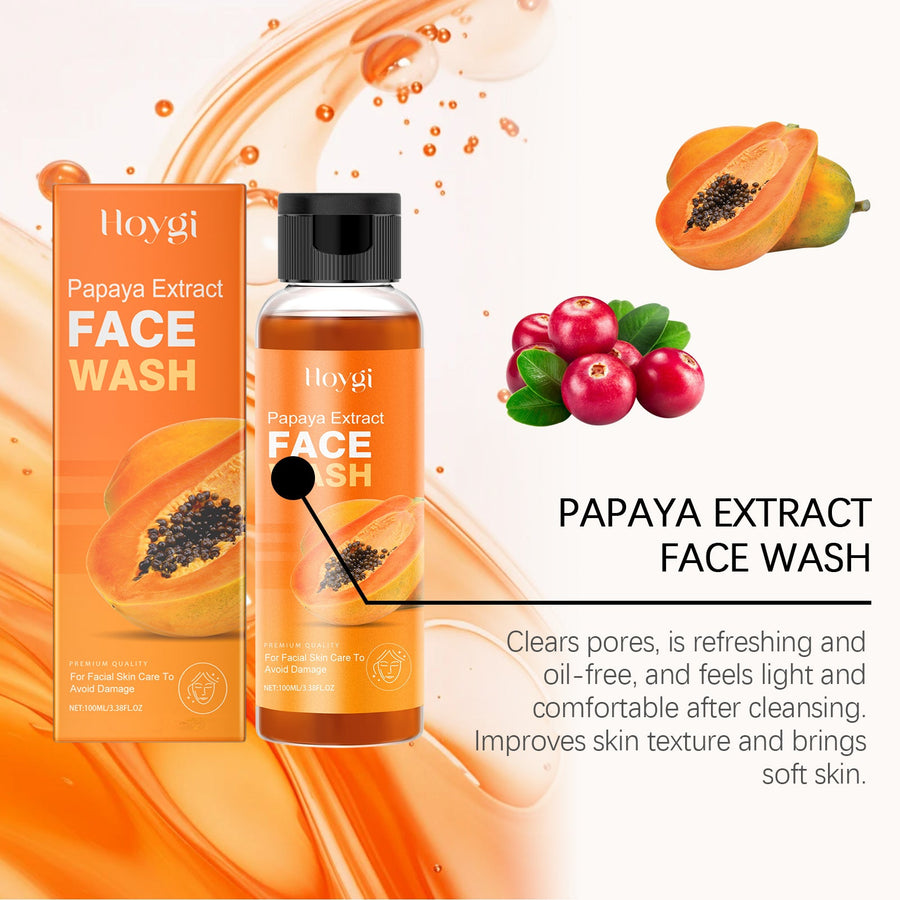 Papaya Face Wash for Gentle Hydrating Skin Cleansing