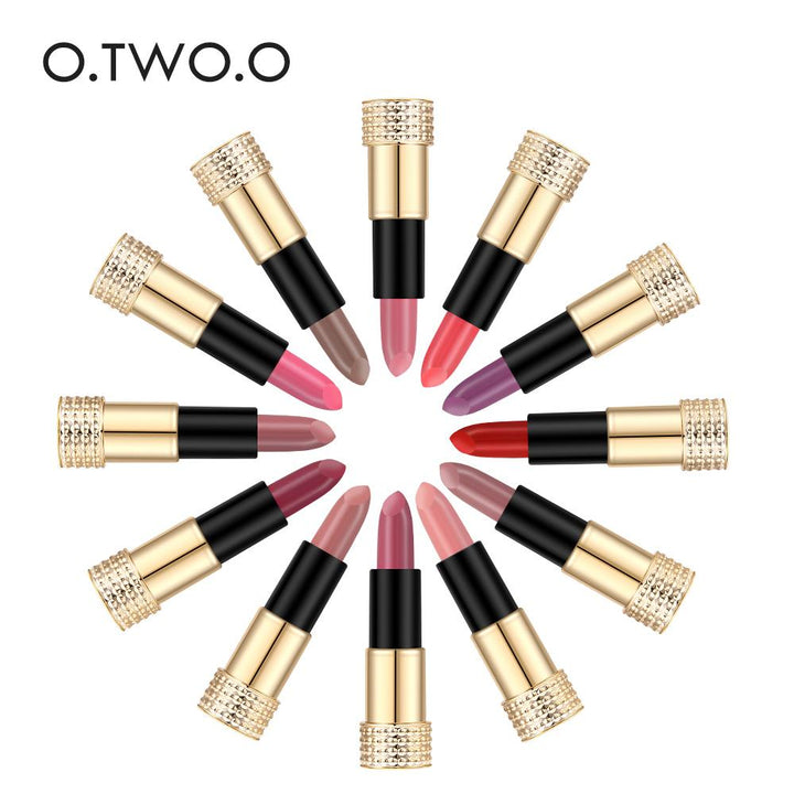 Matte Lipstick Set: 12 Easy-Wear Nude & Bold Shades