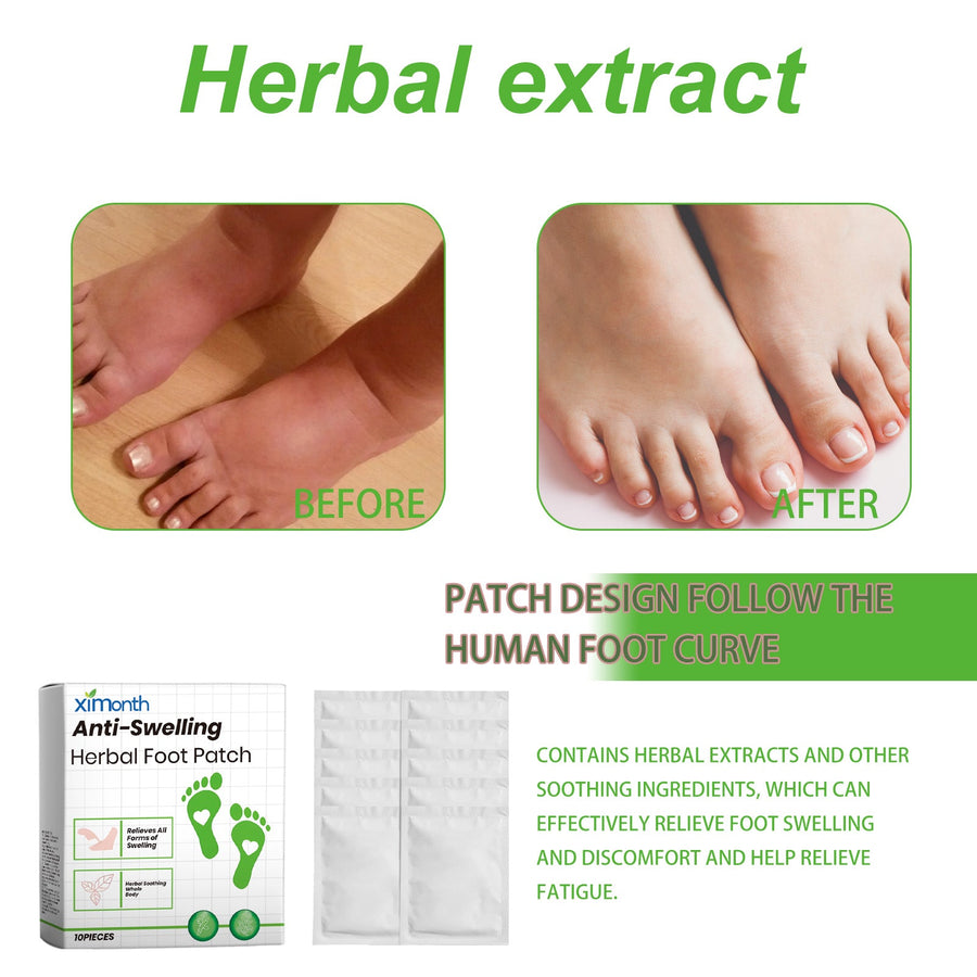 Herbal Foot Patches for Swelling & Better Sleep