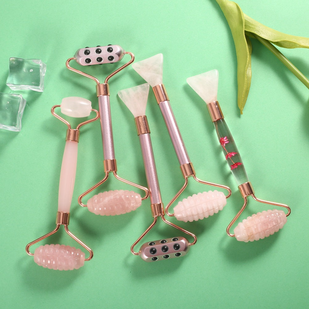 Germanium Face Roller & Jade Mask Brush — Lifted, Toned Skin