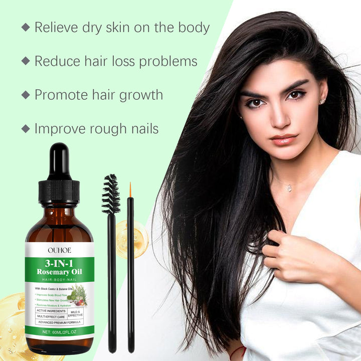 Rosemary Hair Oil for Scalp, Body, & Nail Hydration