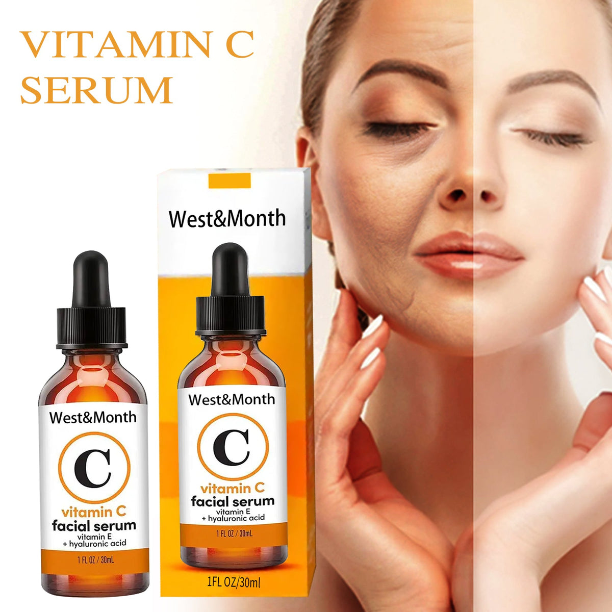 Vitamin C Face Serum for Dark Spots and Fine Lines