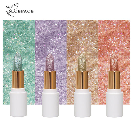 Color-Changing Glitter Lipstick for Glossy, Playful Lips