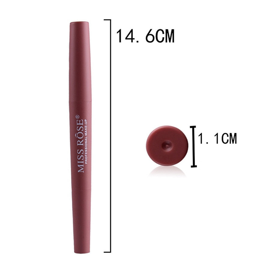 Miss Rose Double-Ended Lip Liner Pencil for Defined Lips