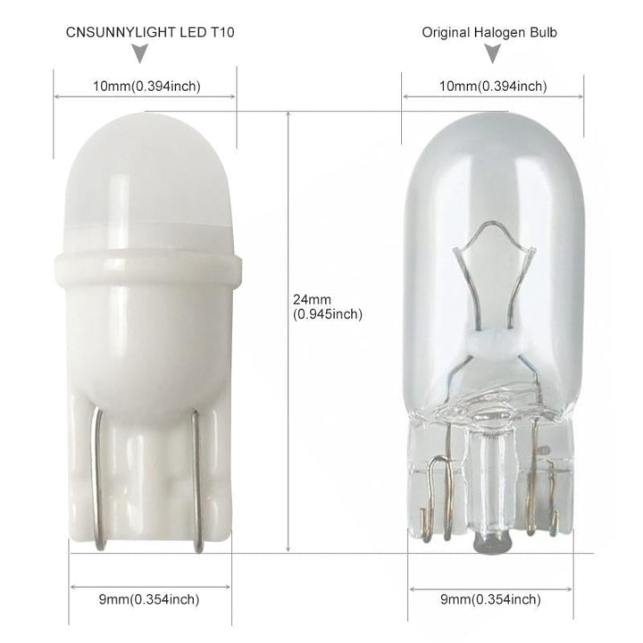 T10 W5W LED Car Interior Light Bulb – Brighter, 6000K White