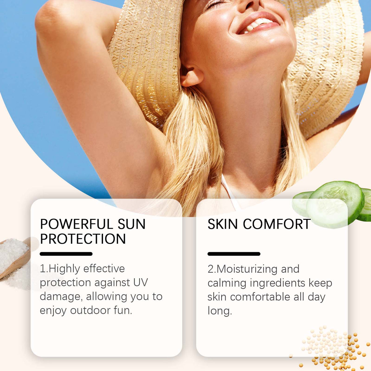 Ouhoe Rice Protective Cream Outdoor Uv Isolation Waterproof