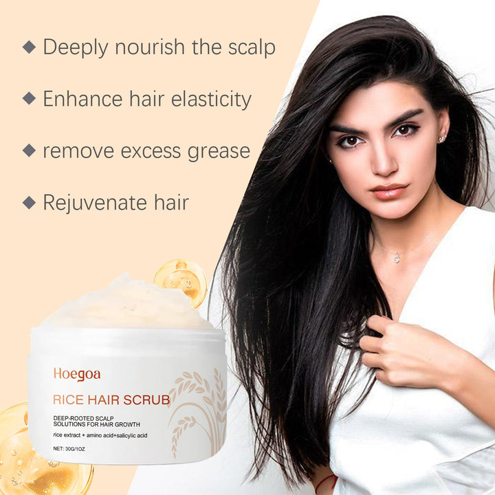 Rice Scalp Scrub for Oily, Buildup-Prone Hair Care