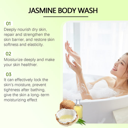 Jasmine Body Wash for Dry Skin That Ends Post-Shower Tightness