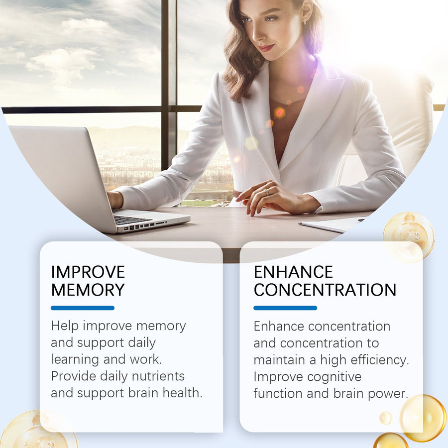 Liquid Memory Support Drops — Enhanced Concentration & Recall