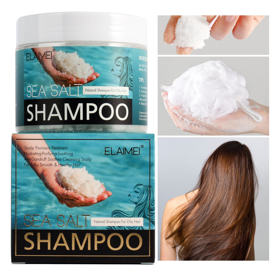 Sea Salt Shampoo for Oily, Buildup-Prone Scalp Care
