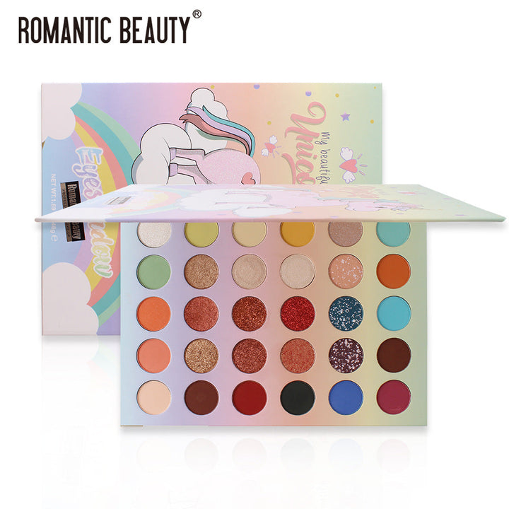 30-Color Eyeshadow Palette for Matte & Pearlescent Looks